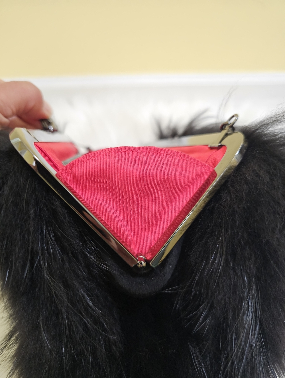 Christian Louboutin Fox Fur Anastasia Muff Bag - Picture 13 of 17